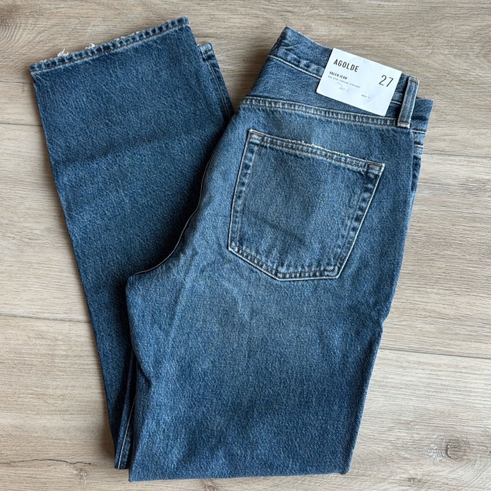 Agolde Valen Straight Leg Jeans in Essence Size 27 NWT